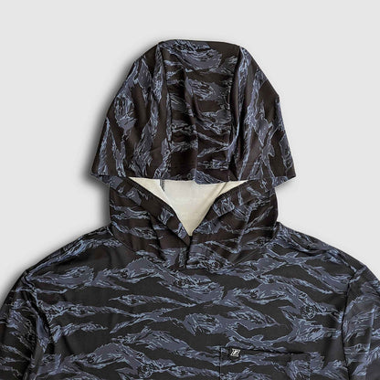 Carson Sun Hoodie - Black Tiger Camo