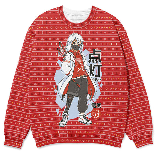Sweat-shirt moche de Noël Anime Samurai