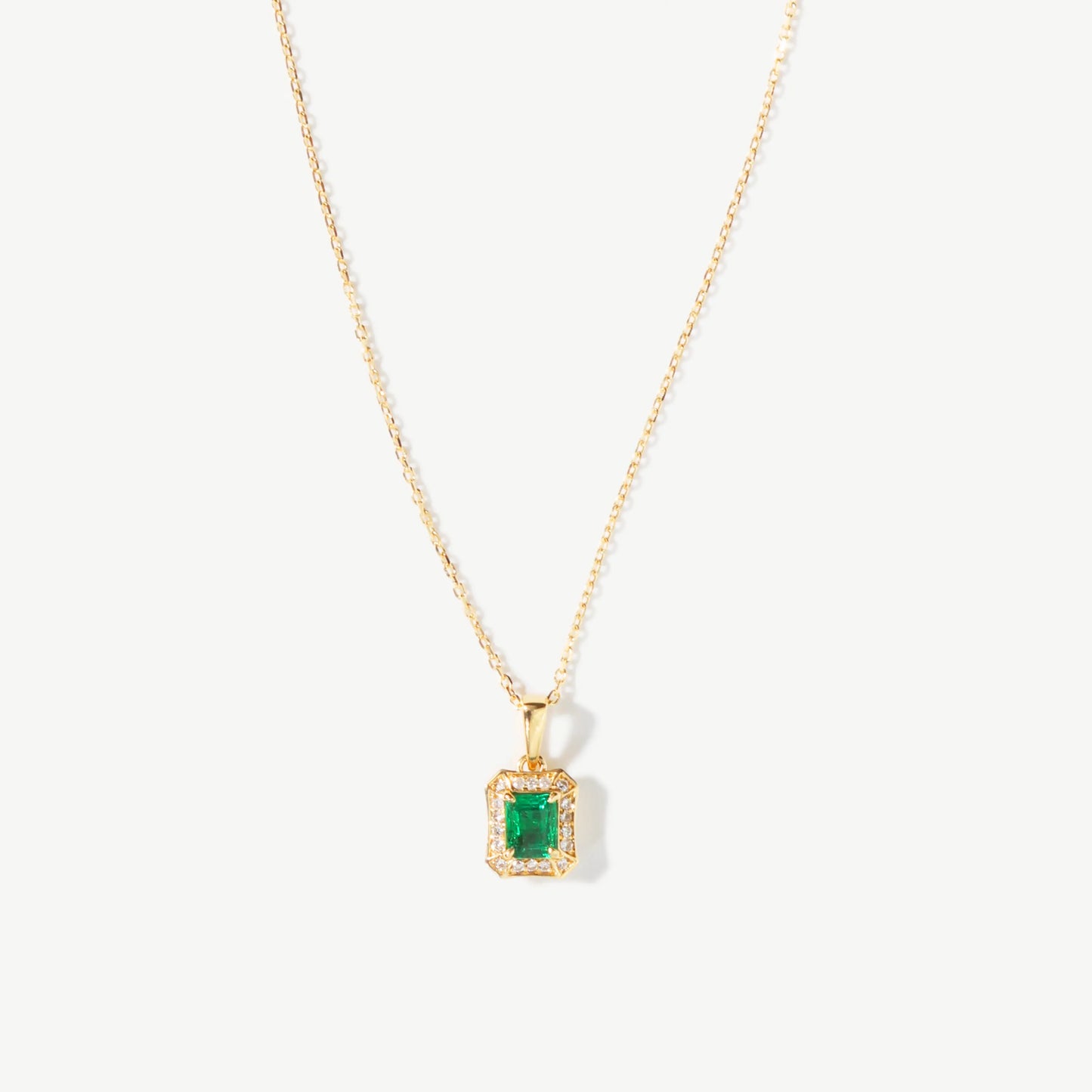 Lumière 18 Carat Gold Emerald Necklace - Lolomo!