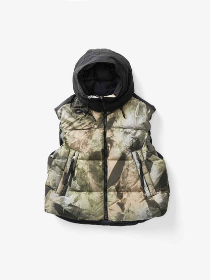Hooded Down Vest - Rekall Tie