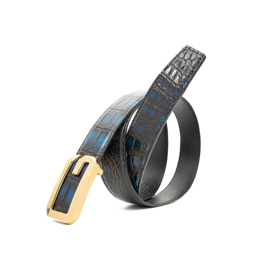 Handcrafted Alligator Leather Belts DVG12