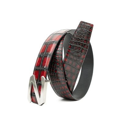 Handcrafted Alligator Leather Belts DVG186