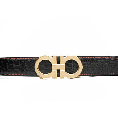 Handcrafted Alligator Leather Belts DVG259