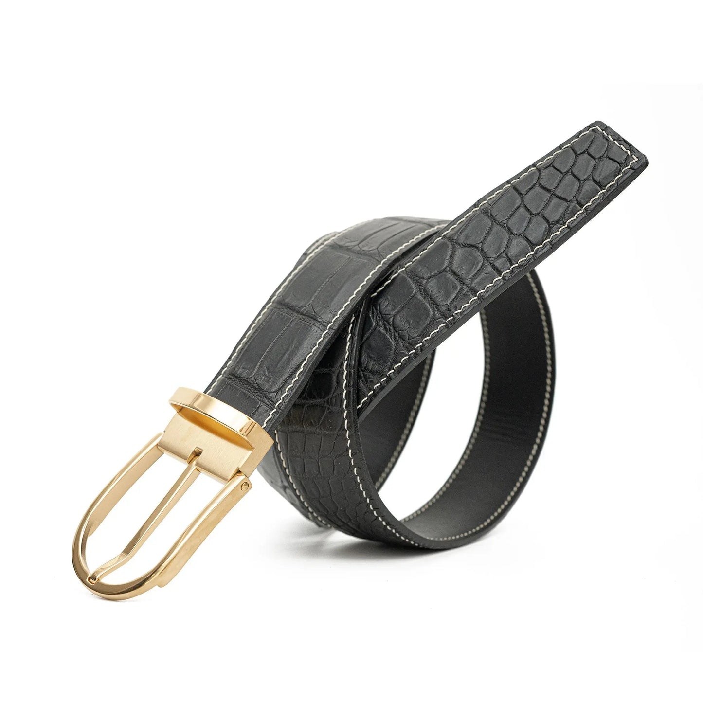 Handcrafted Alligator Leather Belts DVG304