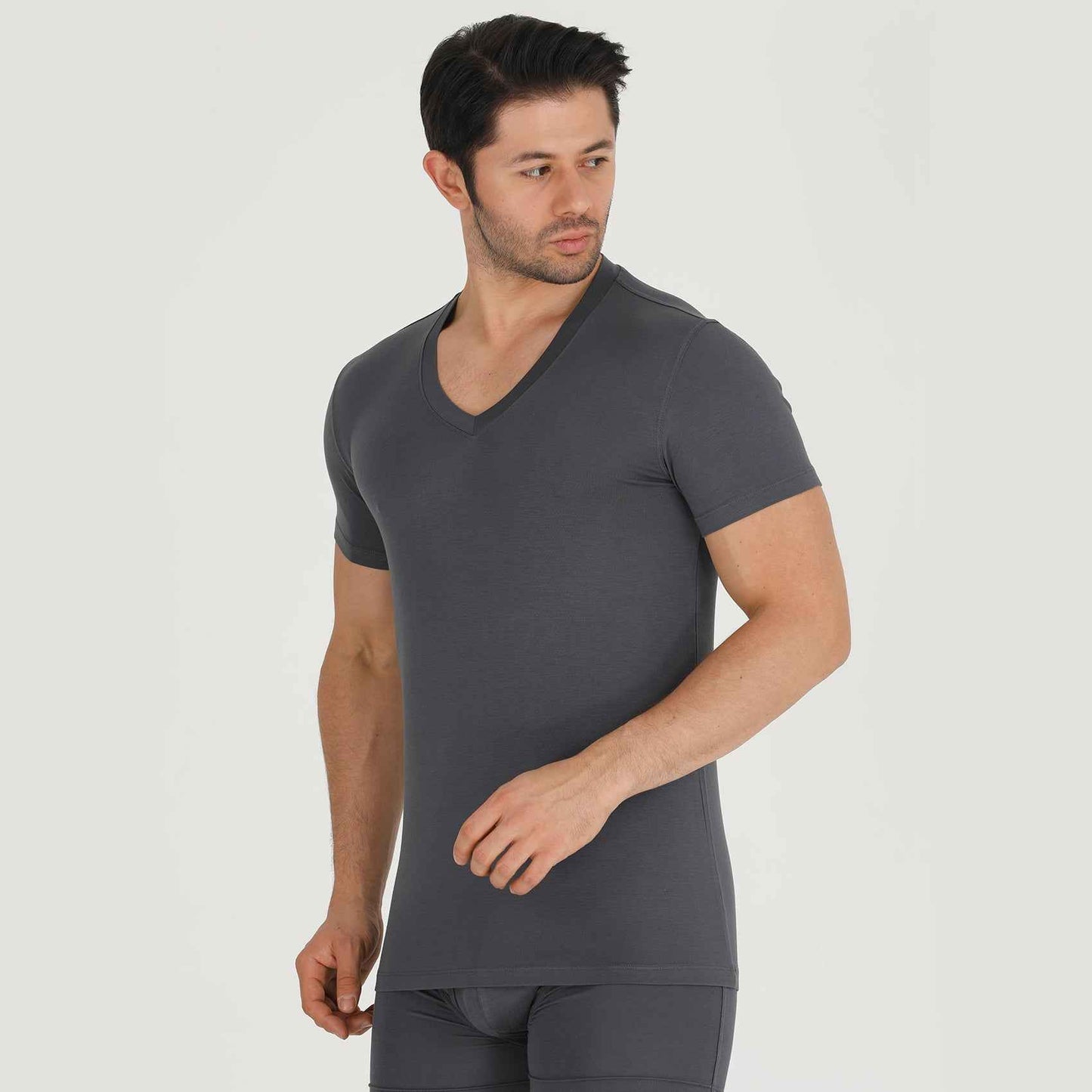 Men's Bamboo V-Neck Undershirt (3 Pack)