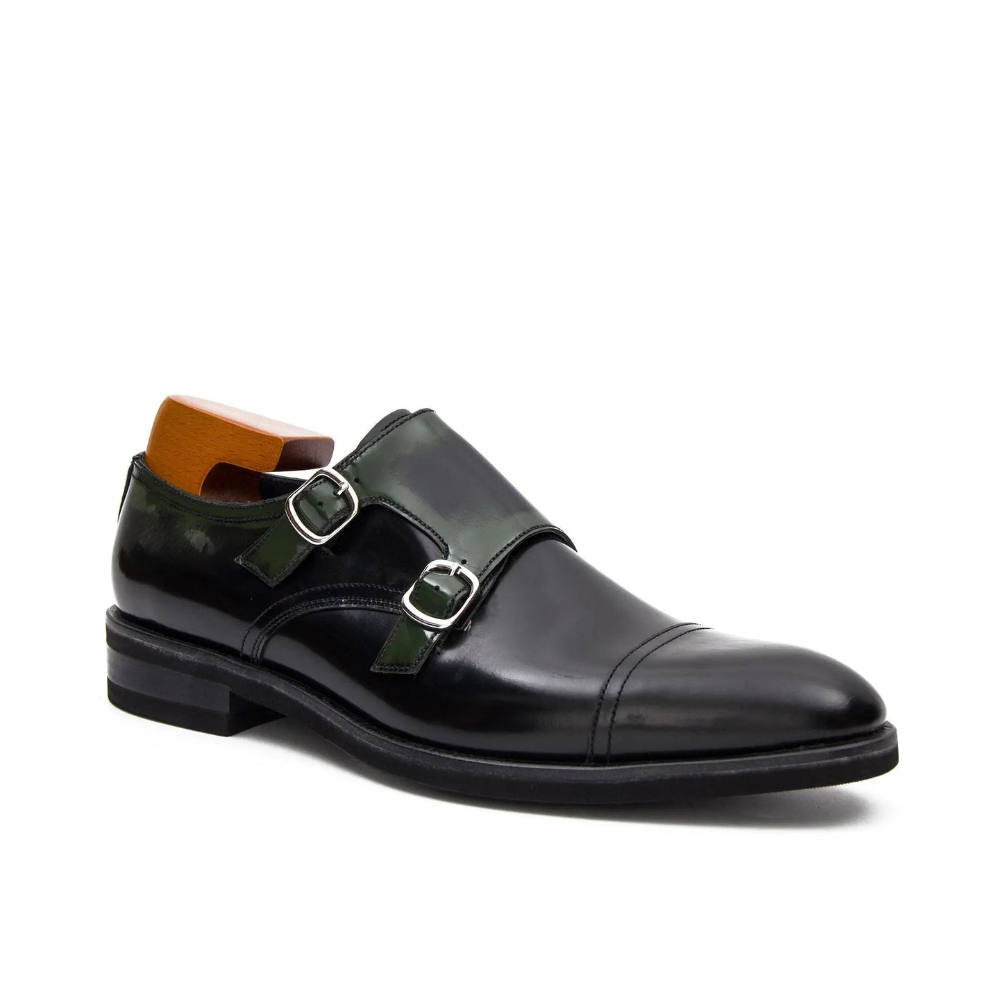 Goodyear Premium Double Monk Strap Shoes Green
