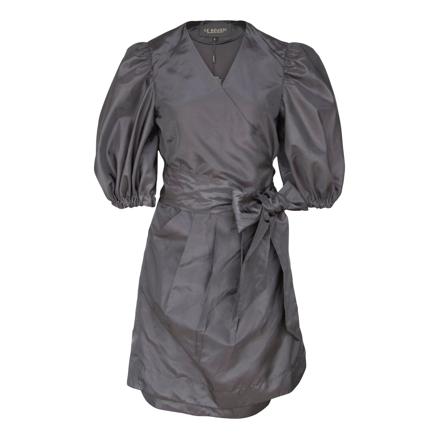 Robe portefeuille noire Lusso – Robe portefeuille élégante pour femme
