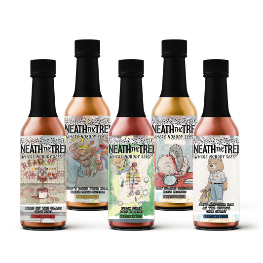 Beneath The Trees Where Nobody Sees Hot Sauce 5-Pack - Lolomo!