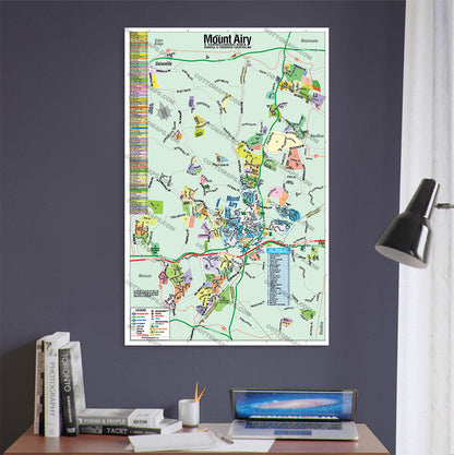 Mt Airy Map, Frederick County, MD - POSTER PRINTS