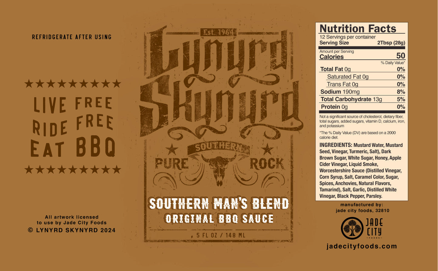 Lynyrd Skynyrd BBQ Sauce 3-Pack