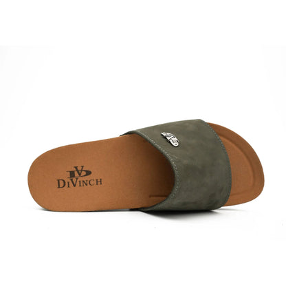 Olive Green Single - Strap Slides