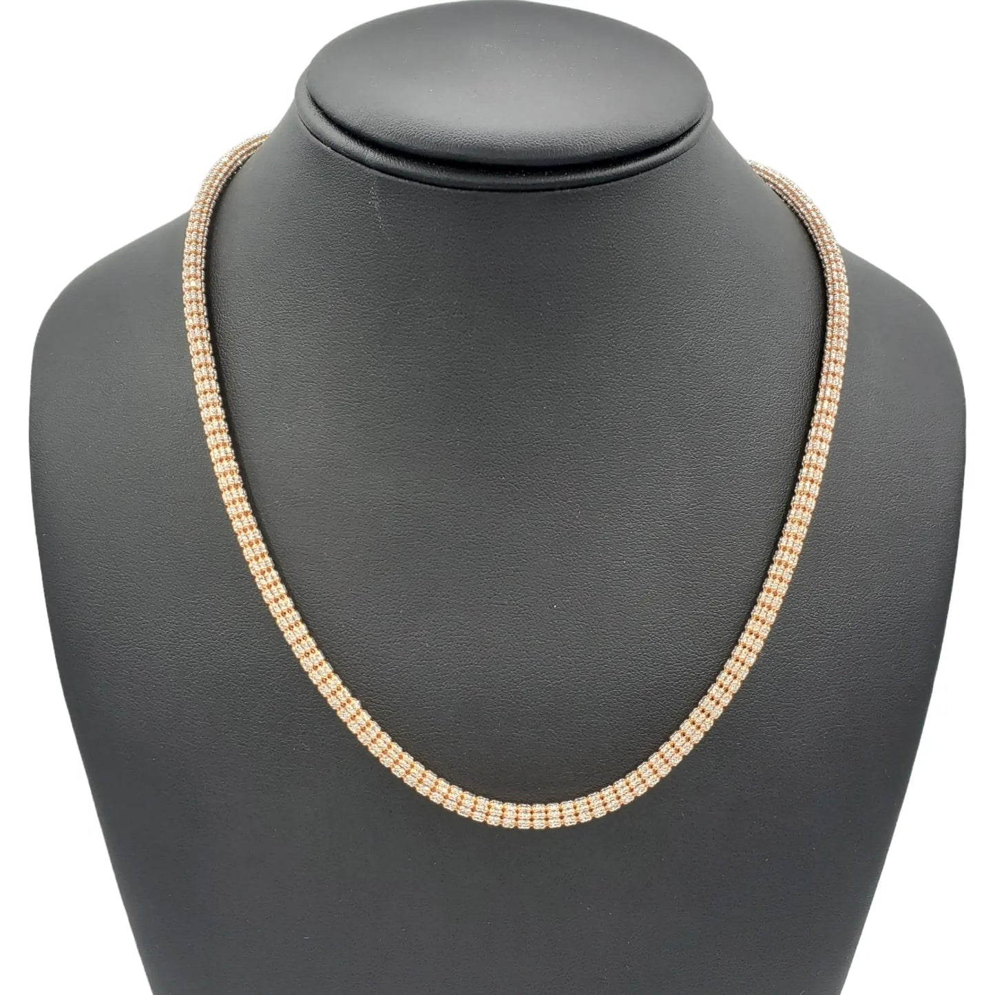 10K Gold- Ice Chain (Rose Gold)