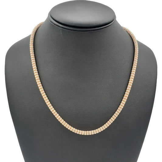 10K Gold- Ice Chain (Rose Gold)