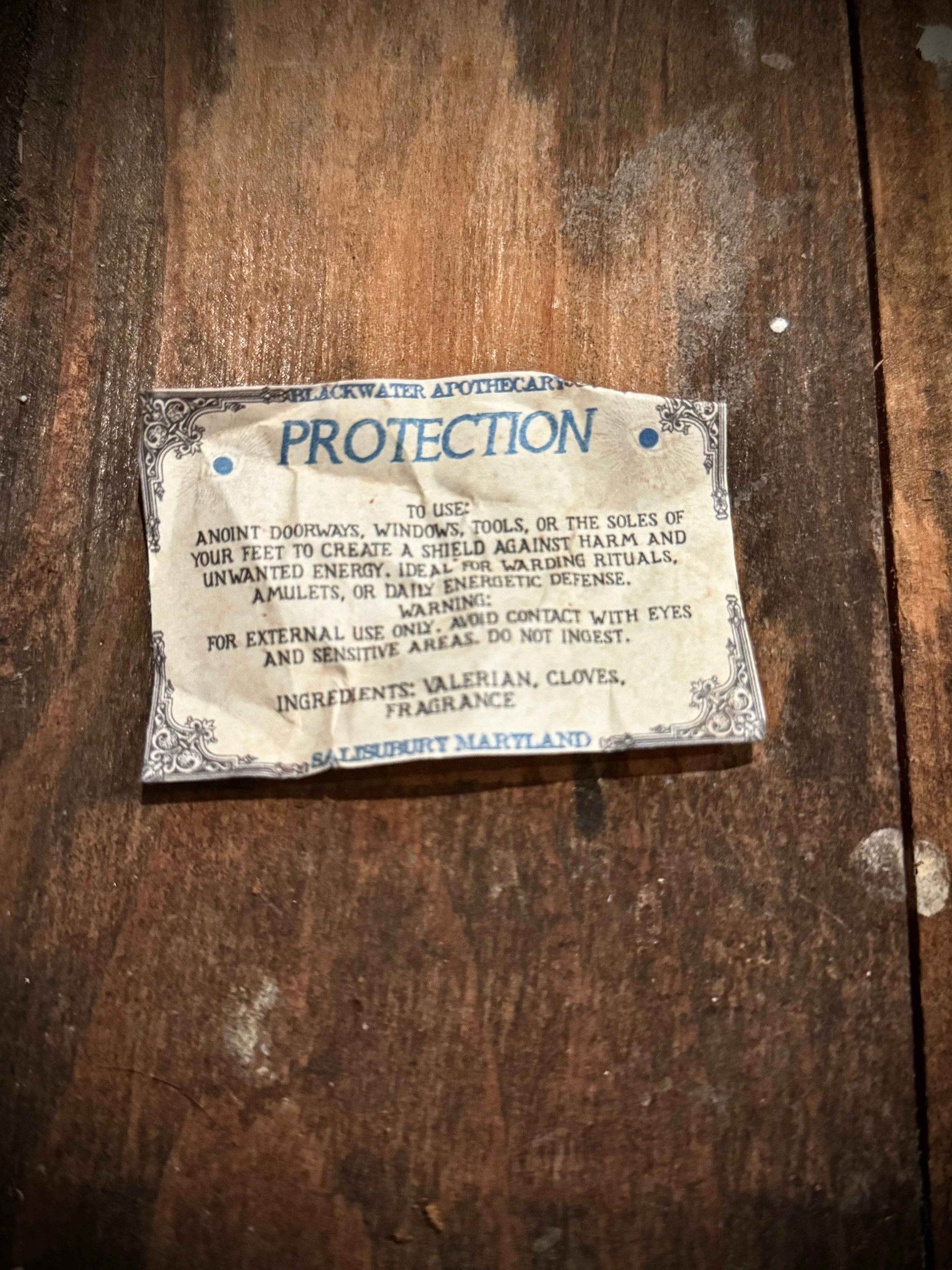 Protection Ritual Oil for Warding & Energy Defense – 1oz