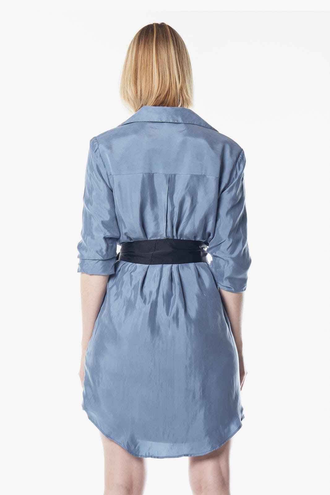 Cielo Blue Blazer Dress – Women’s Tailored Blazer-Style Dress