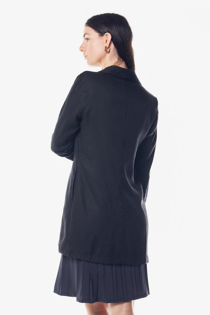 Grace Long Blazer Dress in Black – Women’s Tailored Blazer Dress - Lolomo!