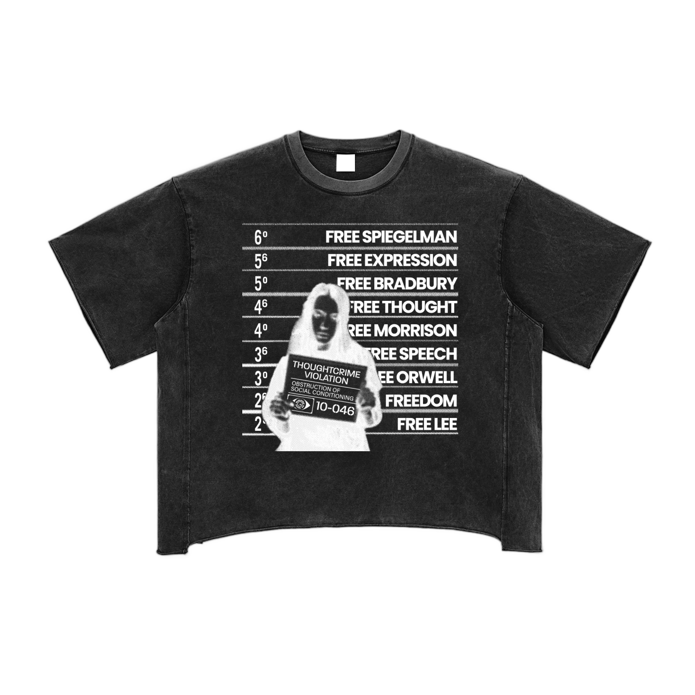 Contraband Raw Edge Boxy Tee