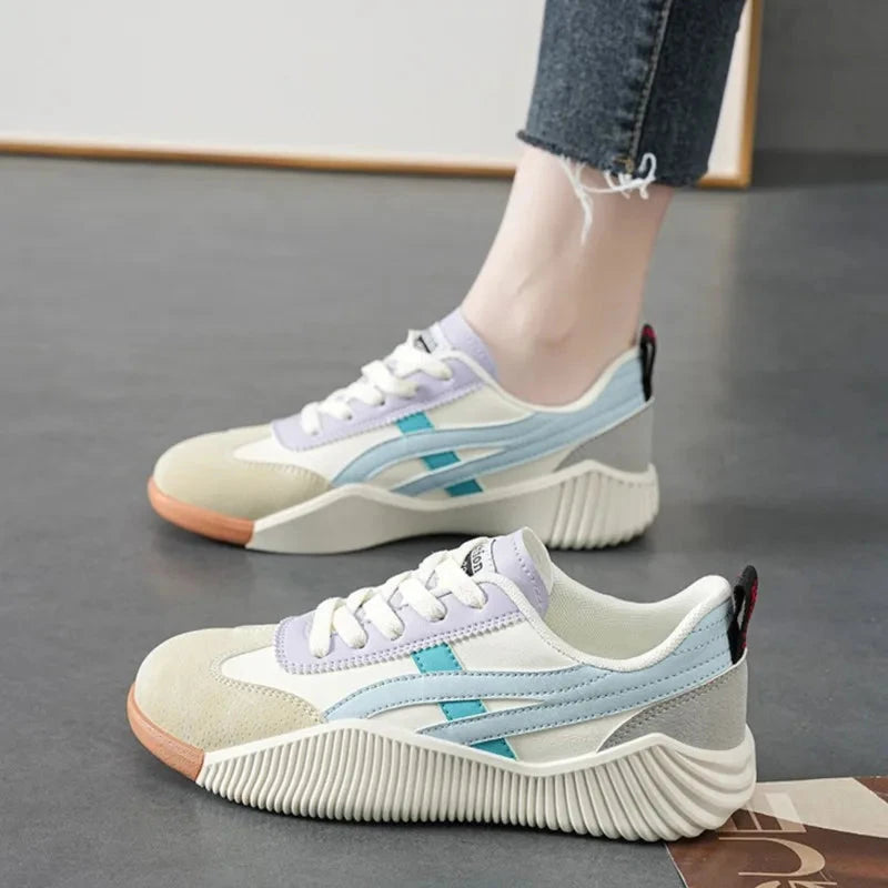 Crestar Women's Casual Shoes Fashion Breathable Mesh Athletic Shoes Outdoor Soft Bottom Sneakers Comfort Low-top Walking Shoes