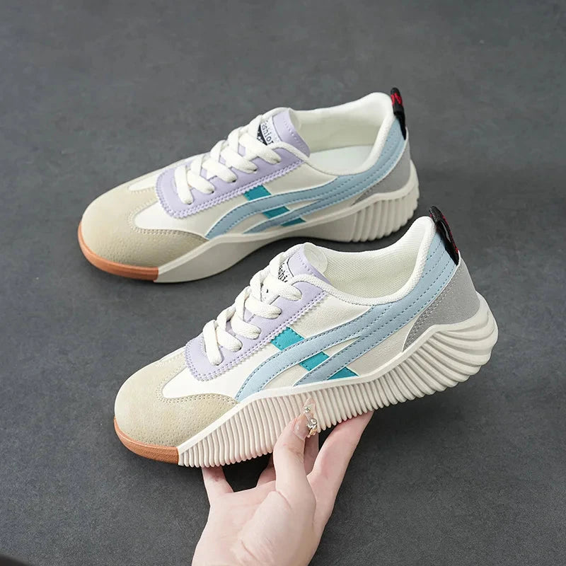 Crestar Women's Casual Shoes Fashion Breathable Mesh Athletic Shoes Outdoor Soft Bottom Sneakers Comfort Low-top Walking Shoes