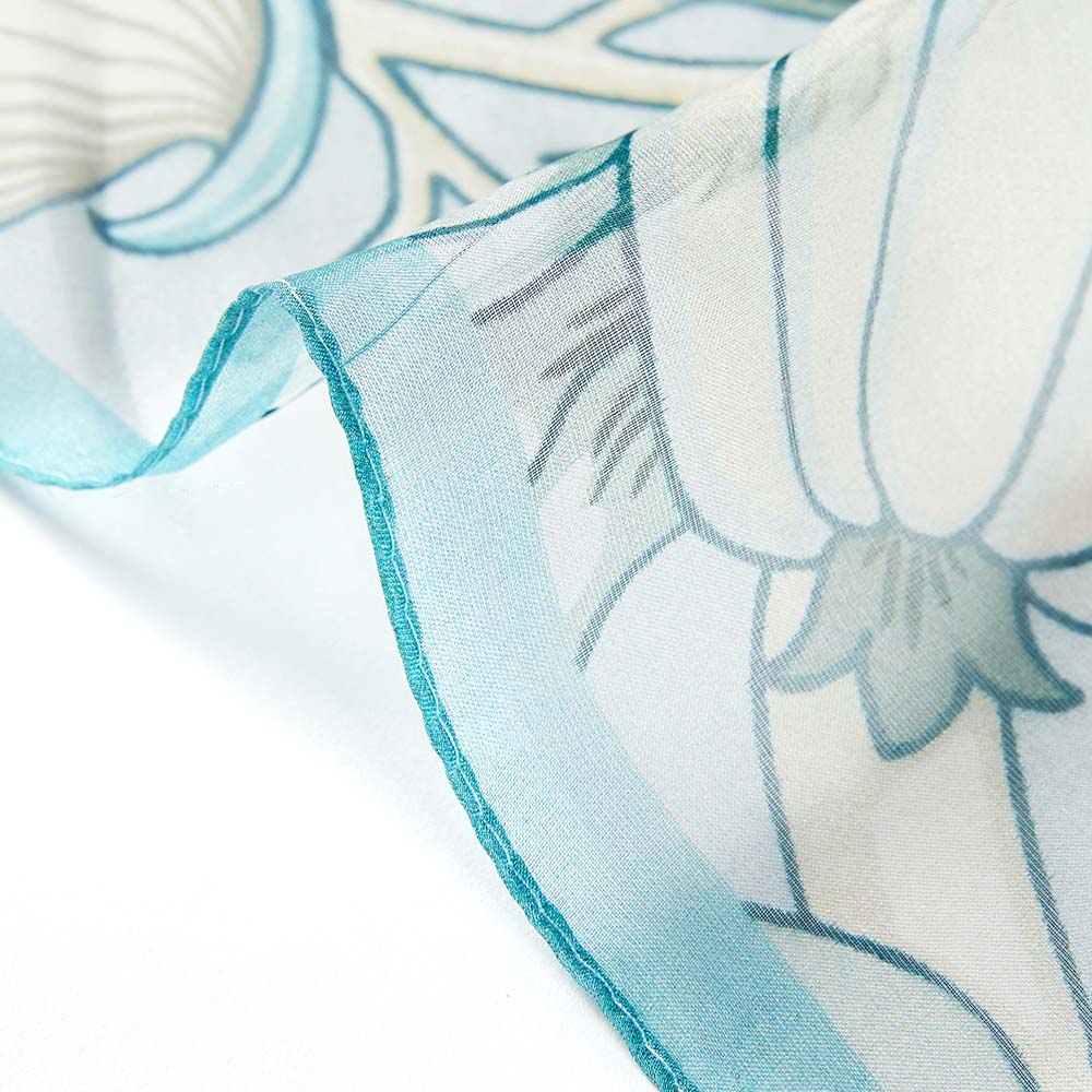 William Morris Pomegranate & Lily - 100% Pure Silk Scarf