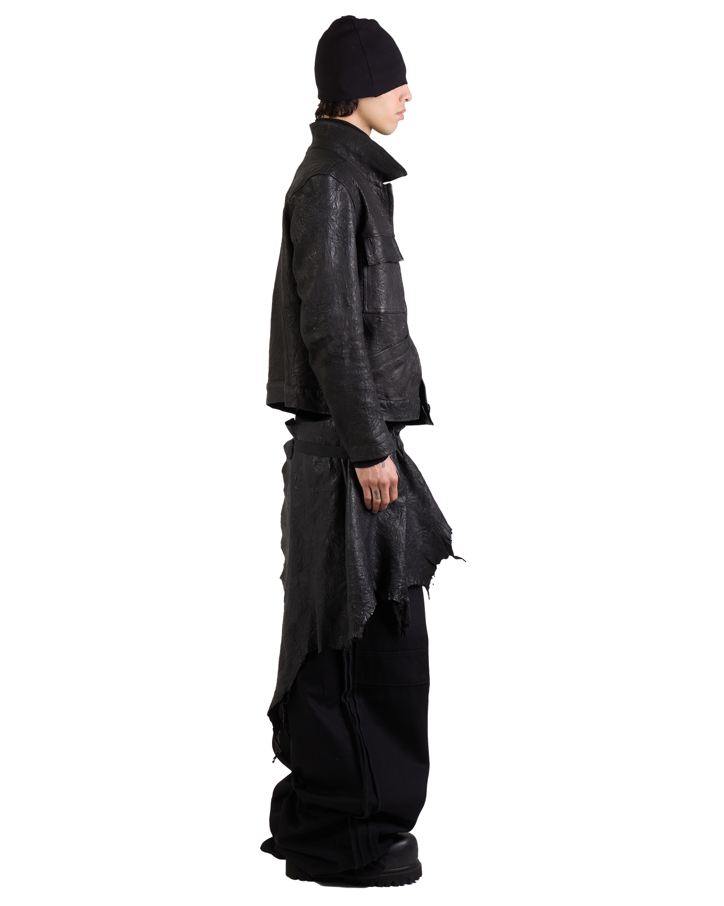 LEATHER HALF SKIRT - Lolomo!