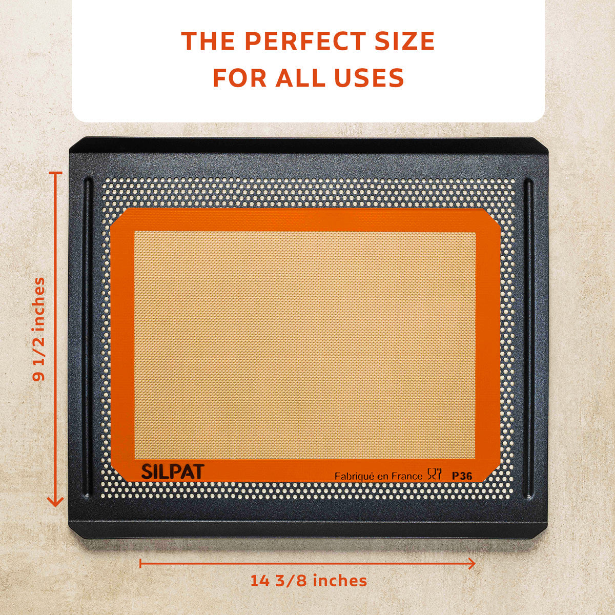 Tapis de cuisson Silpat taille 3/4 