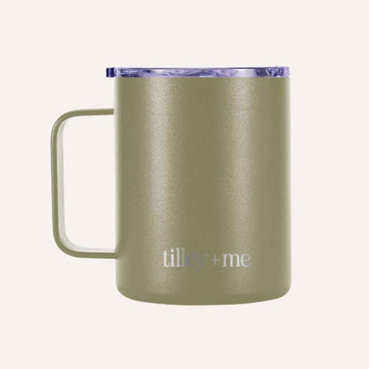 Camping Mug Stainless Steel Tumbler – Insulated Hot and Cold Beverage Mug
