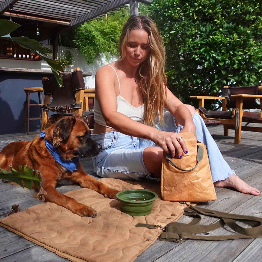 Convertible Dog Bag - Portable Travel Mat Bag for Pet Owners