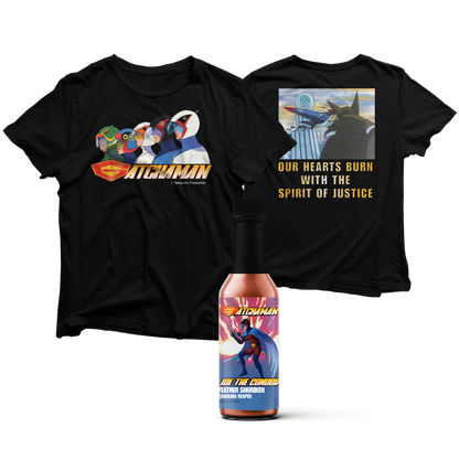 Gatchaman Tee Hot Sauce Combo