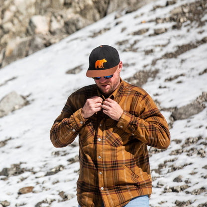 Big Bear Snapback Hat - Black