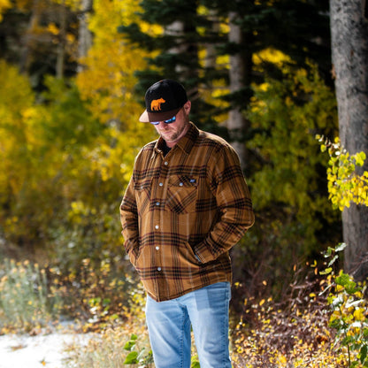 Veste en flanelle isolante Juniper - Dijon/Marron 