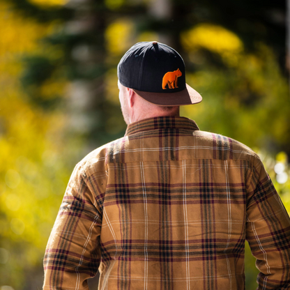 Big Bear Snapback Hat - Black