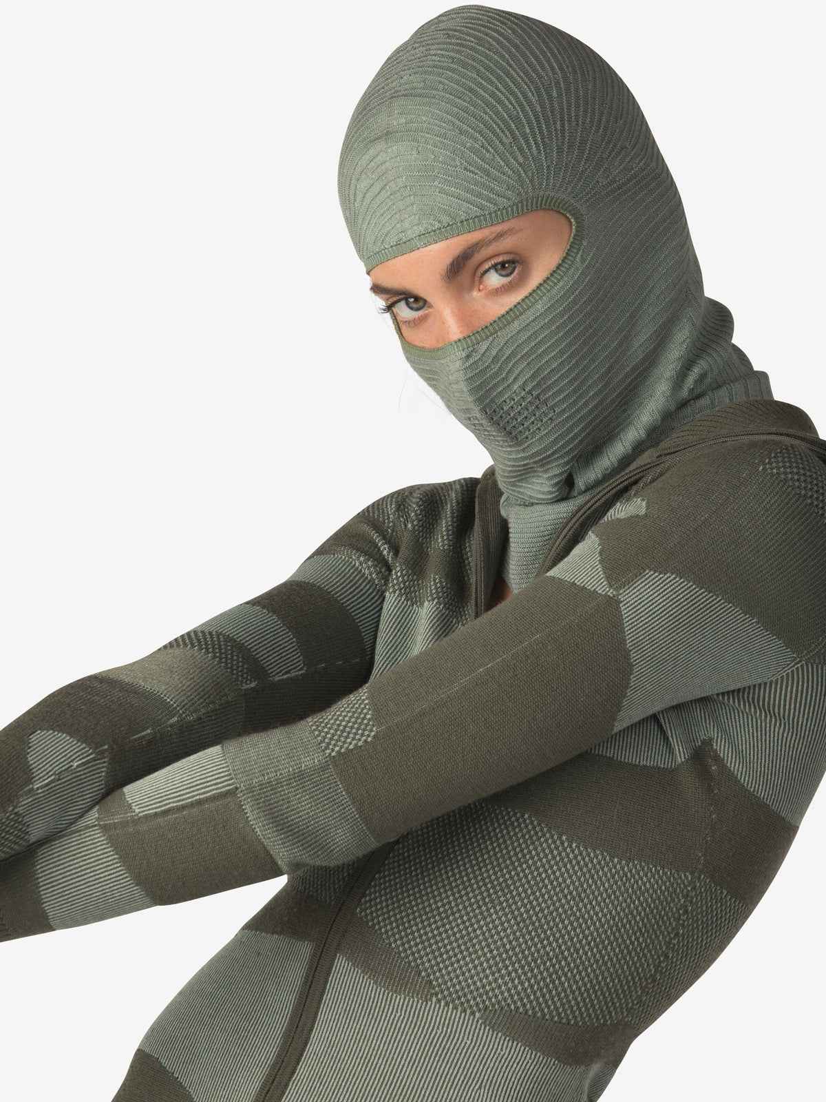 Merino Airwarm Bodysuit- Stone Green