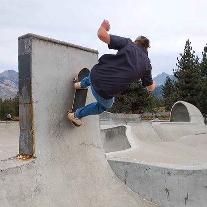 Langley Performance Button Up Shirt - Carbon/Topo