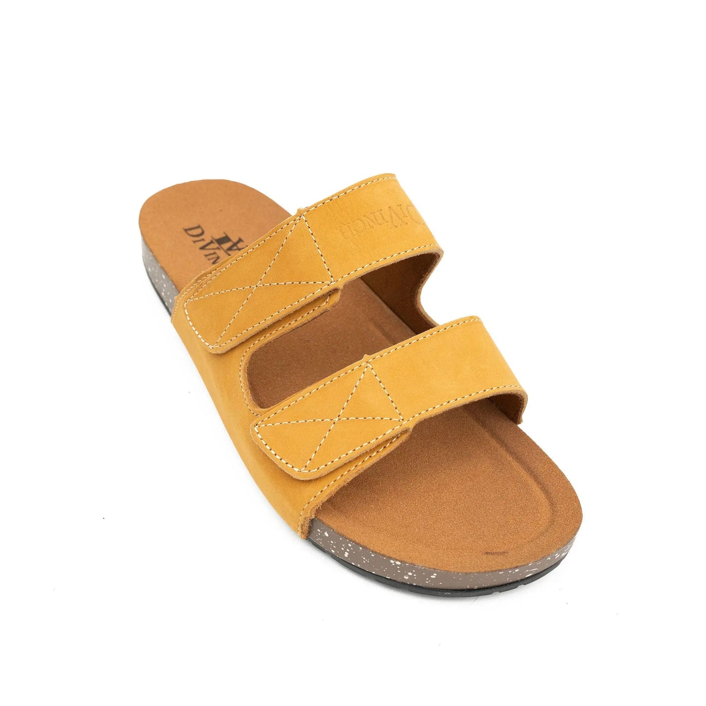 Yellow Adjustable Slide Sandals