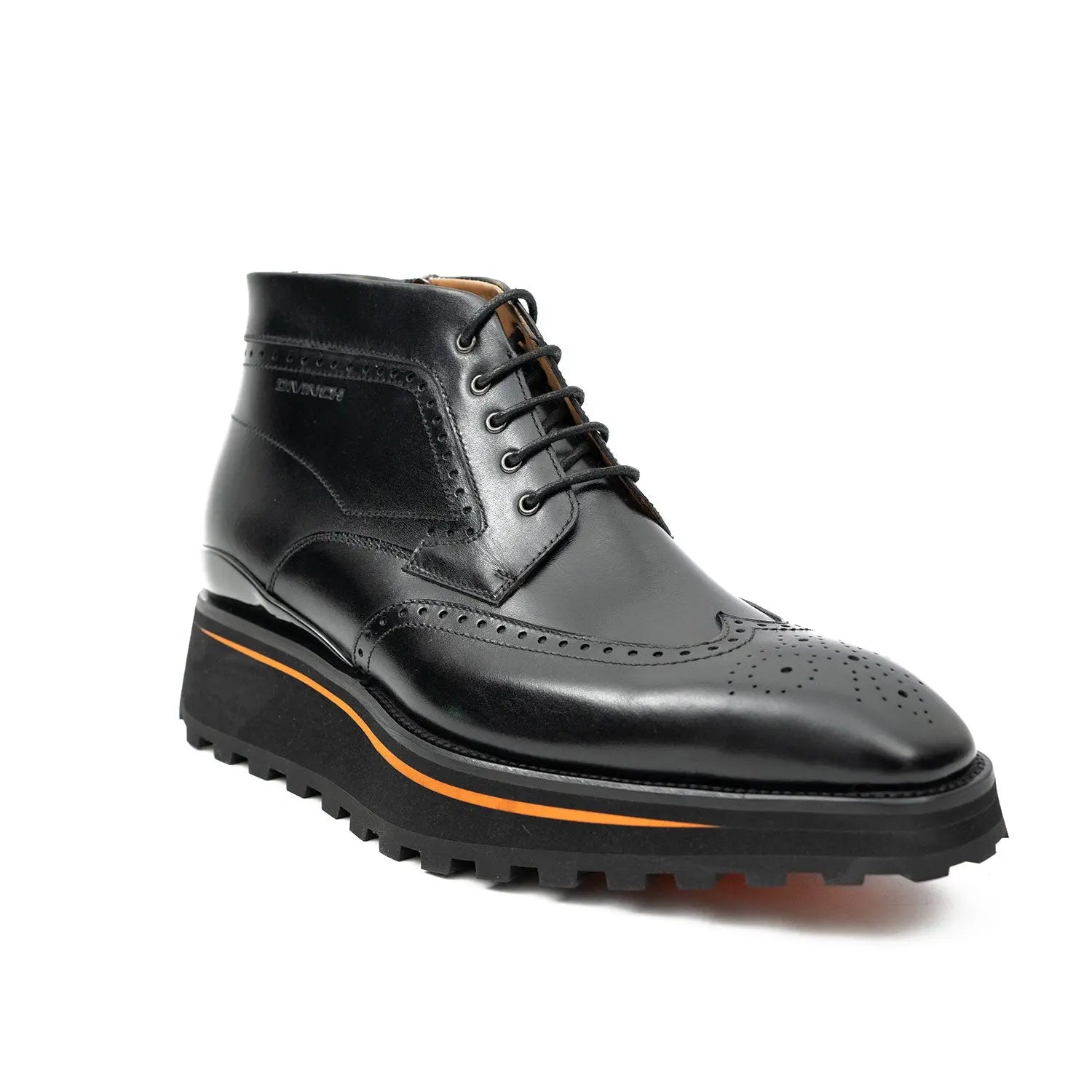 Zipper Brogue Martin Boots 2890 Black