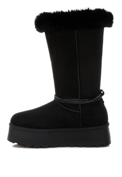 Olonya Fur Collar Anti-Skid Snow Boots