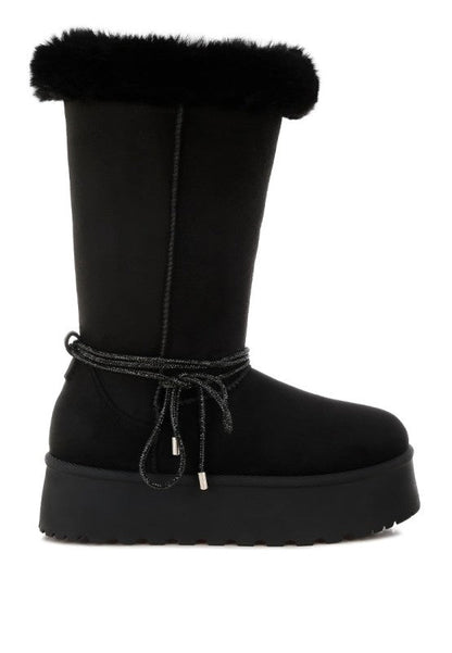 Olonya Fur Collar Anti-Skid Snow Boots