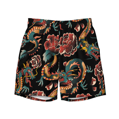 Short avec tatouage de dragon