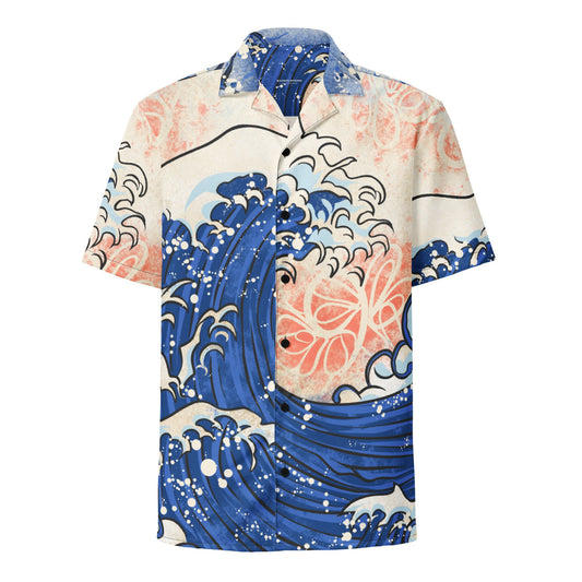 Chemise à vagues japonaises