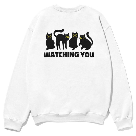 Sweat-shirt « Watching You Cat »