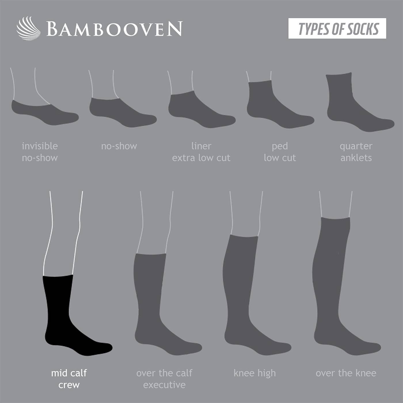 Men’s Bamboo Lightweight Dress & Trouser Socks – 8-Pack | Odor-Free, Breathable, Premium Comfort - 543 - Lolomo!