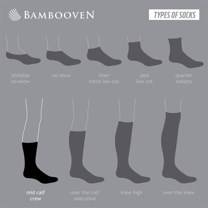 Men’s Bamboo Lightweight Dress & Trouser Socks – 8-Pack | Odor-Free, Breathable, Premium Comfort - 543 - Lolomo!