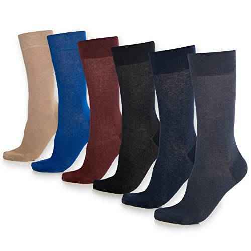 Crew Socks for Men and Women Colorful Cotton 6-Pack - 360
