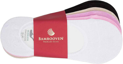 Women’s Bamboo No-Show Socks 6-Pack | Invisible, Breathable, Moisture-Wicking Socks - 612