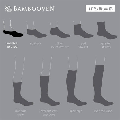 Women’s Bamboo No-Show Socks 6-Pack | Invisible, Breathable, Moisture-Wicking Socks - 612 - Lolomo!