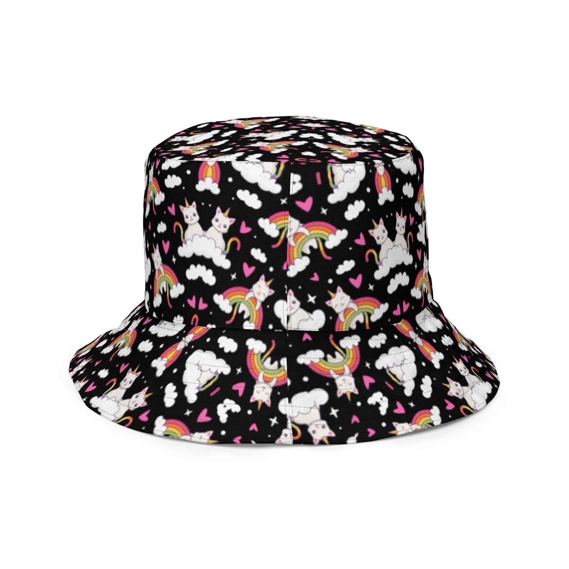 Black and White Reversible Bucket Hat