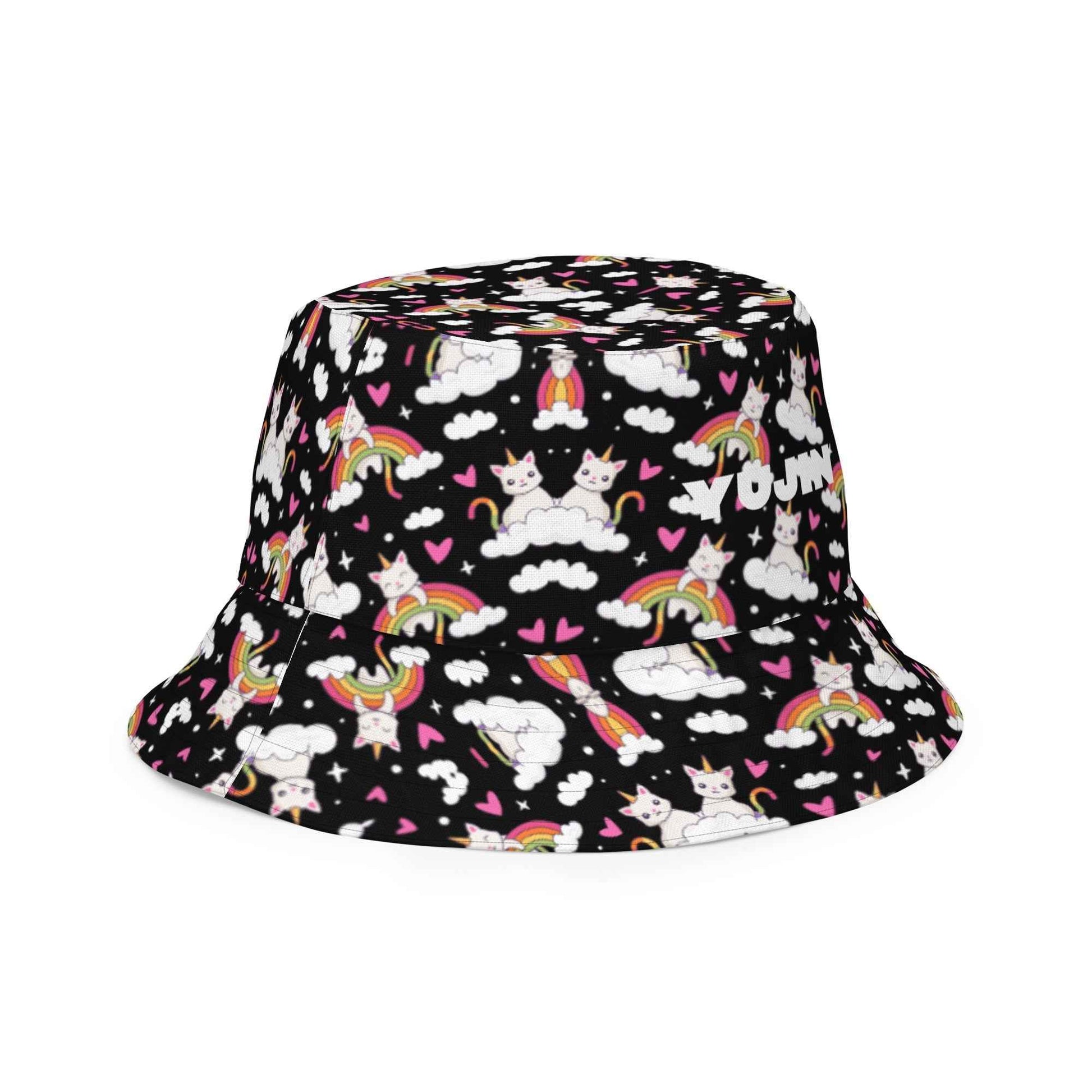 Black and White Reversible Bucket Hat