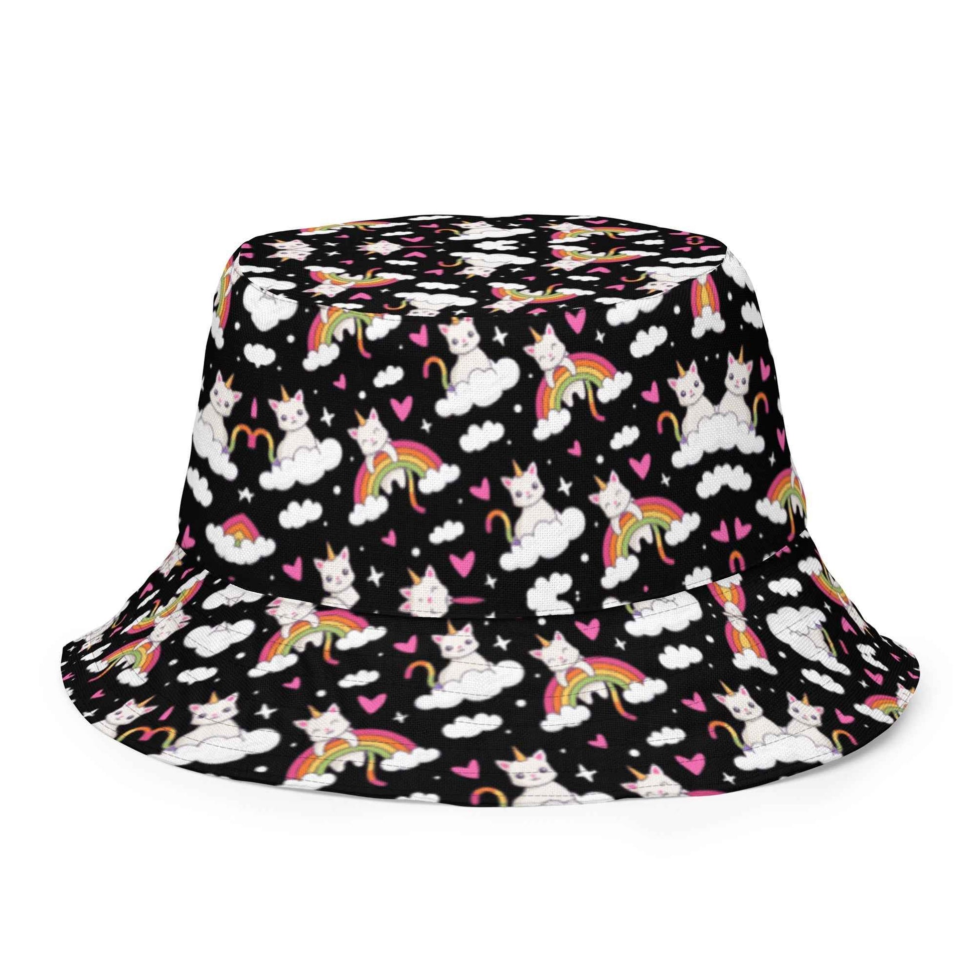 Black and White Reversible Bucket Hat