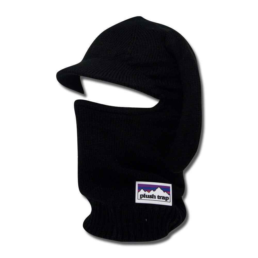 Black Brim 1-Hole Balaclava | Sleek and Functional Winter Accessory